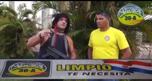 Peque Benítez quiere que el “Rambo paraguayo” traiga seguridad a Limpio (video)