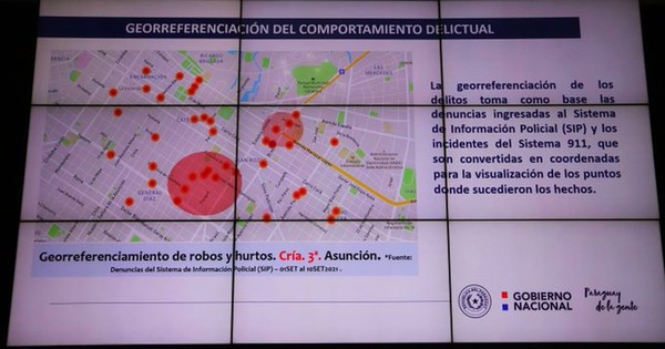 La Nación / Policía se moverá de acuerdo a zonas rojas del “mapa de inseguridad”