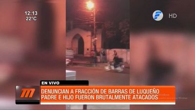Denuncian violento ataque de una barra de Luque a padre e hijo