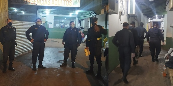 RECORRIDO POLICIAL POR LAS INSTALACIONES DEL HOSPITAL REGIONAL DE ENCARNACIÓN