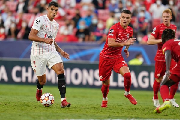 El Sevilla no pasa del empate con el Salzburgo en Champions