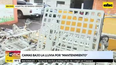Barrio Obrero: Camas están bajo lluvia porque la sala de internación se encuentra “en readecuación” - Nacionales - ABC Color