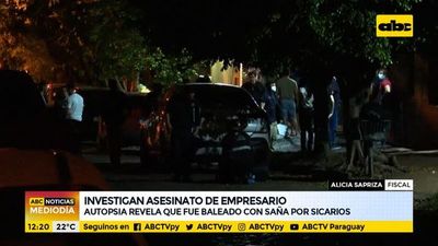 Autopsia revela que empresario fue baleado con saña por sicarios - ABC Noticias - ABC Color