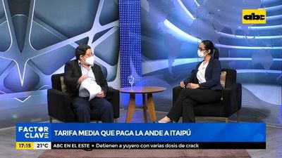 Tarifa media que paga la ANDE a Itaipú - Factor Clave - ABC Color