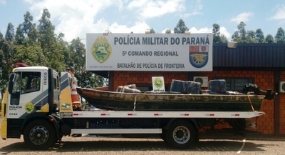 Decomisan embarcación con mercaderías en el embalse de Itaipú