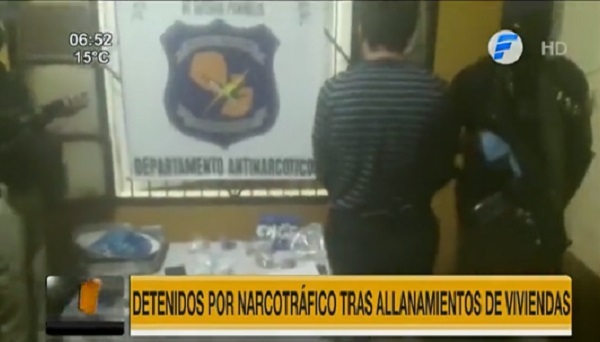 Detienen a dos personas tras allanamientos por microtráfico