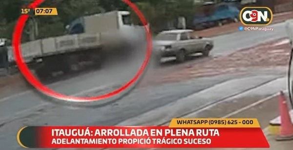 Mujer fallece arrollada por camión en Itauguá