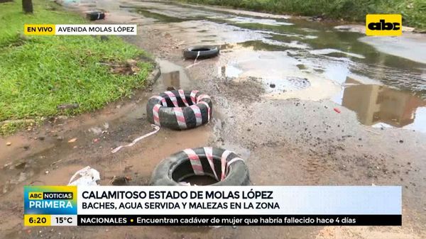 Calamitoso estado de la avenida Molas López - ABC Noticias - ABC Color