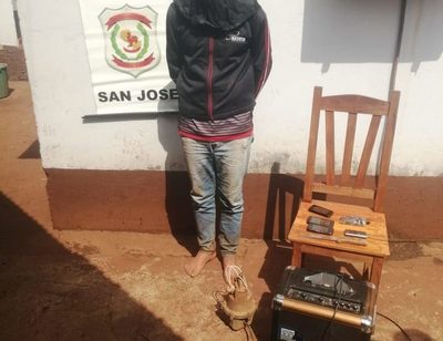 Detienen en flagrancia a presunto ladrón