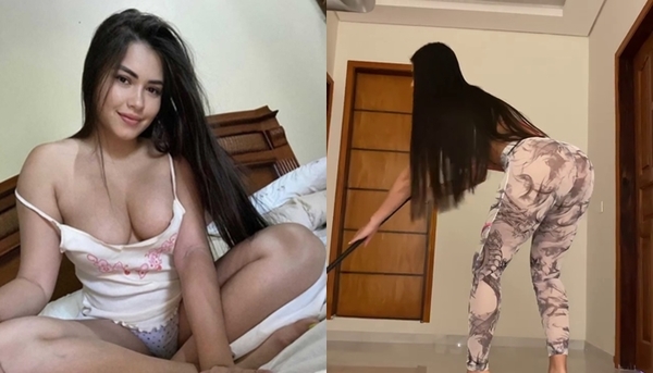 Laurys Dyva se mostró como una sexy ama de casa - Teleshow