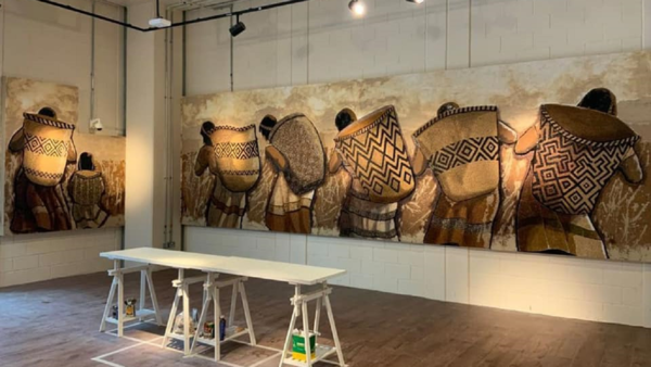 Koki Ruiz monta obra de arte en expo de Dubái