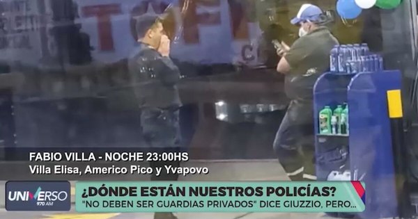 La Nación / Policías custodian locales privados mientras Giuzzio niega dicha práctica