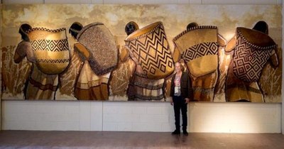 La Nación / La cultura guaraní, obra de “Koki” Ruiz, en expo