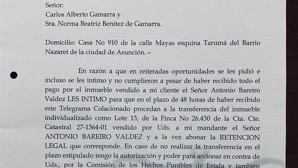 ¡Escándalo! Demonio Bareiro reclama propiedad al Colorado Gamarra