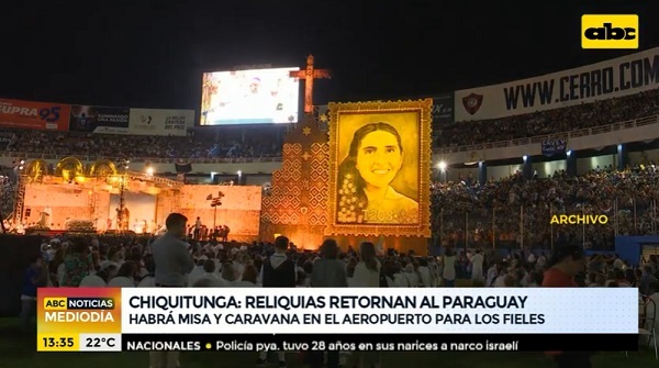 Reliquias de Chiquitunga llegarán al país la próxima semana