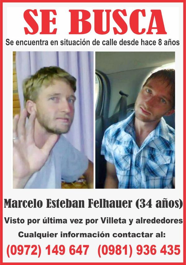 Madre busca a su hijo desaparecido desde el 2013 y cree que está en Asunción - Nacionales - ABC Color