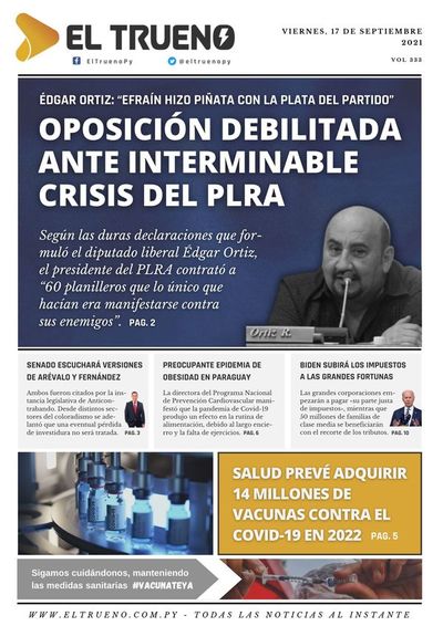 E-paper 17 de septiembre 2021 - El Trueno