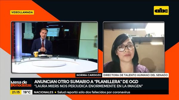 Anuncian sumario a “planillera” de OGD - Mesa de Periodistas - ABC Color