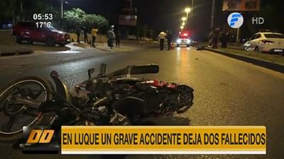 Dos fallecidos tras accidente de tránsito en Luque
