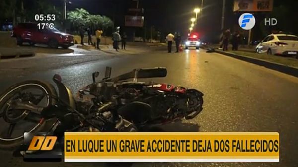 Dos fallecidos tras accidente de tránsito en Luque