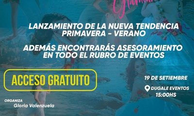 “Vitrina Glamour” une a protagonistas del sector de eventos para exposición este domingo