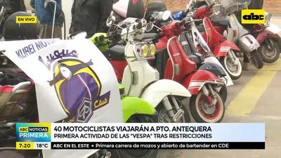 40 motociclistas viajarán a Puerto Antequera - ABC Noticias - ABC Color