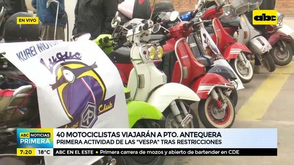 40 motociclistas viajarán a Puerto Antequera - ABC Noticias - ABC Color