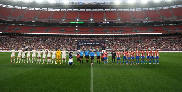 Paraguay cayó 9-0 en amistoso de fútbol femenino ante Estados Unidos