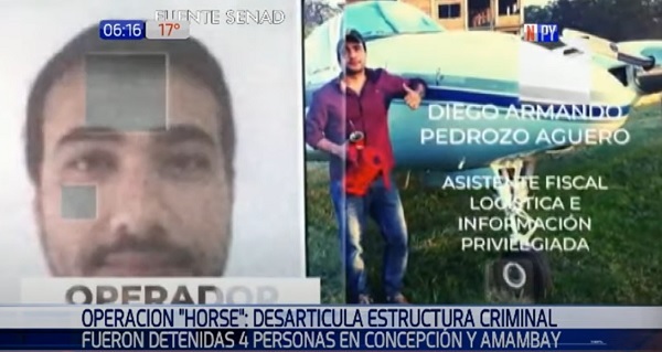 Detienen a asistente fiscal en operativo contra el narcotráfico