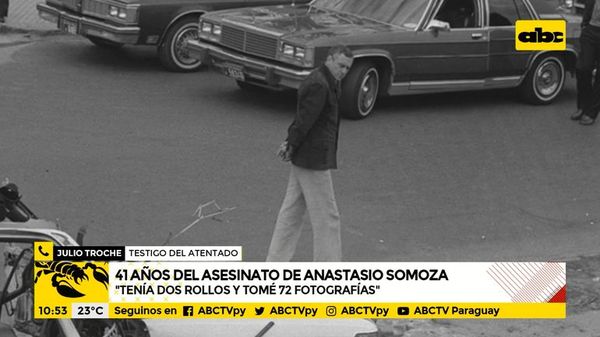 41 años del asesinato de Anastasio Somoza: “Tenía dos rollos y tomé 72 fotografías” - ABC Noticias - ABC Color