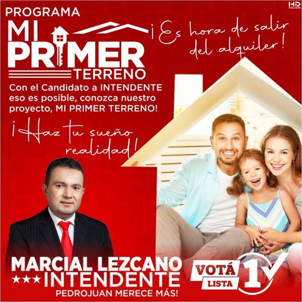 Disponible la inscripción al “Programa mi primer terreno”