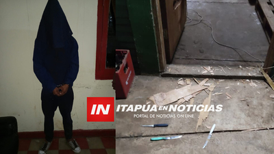 POLICÍAS DE LA COMISARÍA SEGUNDA DETIENEN A DOS HOMBRES EN FLAGRANTE ACCIÓN DE HURTO