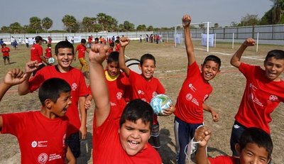 En Alto Paraguay retumbó el programa 'golazo' para la felicidad de las criaturas