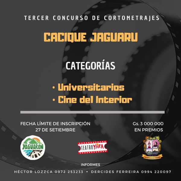 Convocatoria al Tercer Concurso de Cortometrajes Cacique Jaguaru