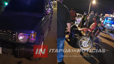 ACCIDENTE SOBRE RUTA PY 1 PASANDO EL PUENTE QUITERIA.