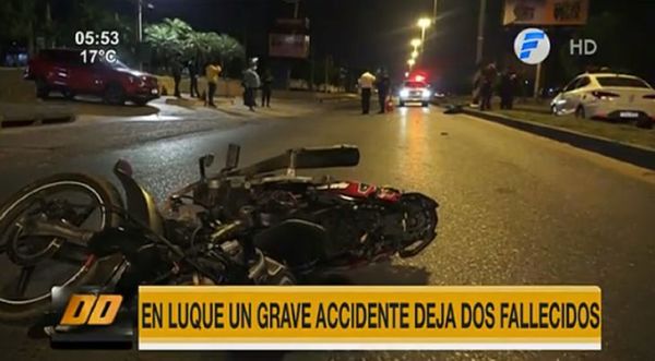 Dos fallecidos tras accidente de tránsito en Luque