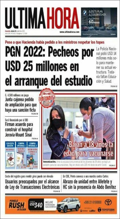Portadas de este sábado 18 de septiembre de 2021