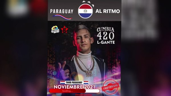 Crónica / ¡L-Gante en Paraguay! El cumbiero anunció show en noviembre