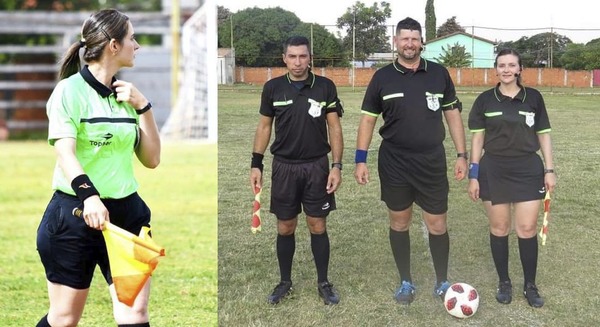 LA PRIMERA MUJER ARBITRO DE LA LIGA CAAGUACEÑA MARCA HISTORIA EN EL FÚTBOL