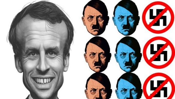 Condenan a hombre por comparar al presidente de Francia con Hitler