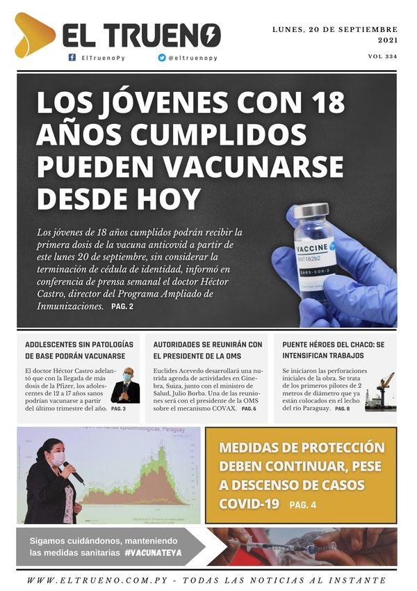 E-paper 20 de septiembre 2021 - El Trueno