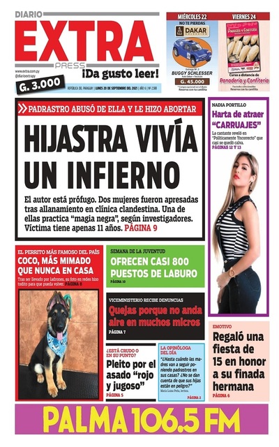 Portadas de este lunes 20 de septiembre de 2021