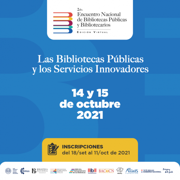 Habilitan inscripciones para el Encuentro Nacional de Bibliotecas y Bibliotecarios