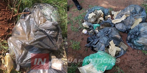BOLSAS CON MARIHUANA SON HALLADAS AL COSTADO DE LA CALLE EN EL B° SANTA MARÍA DE ENCARNACIÓN