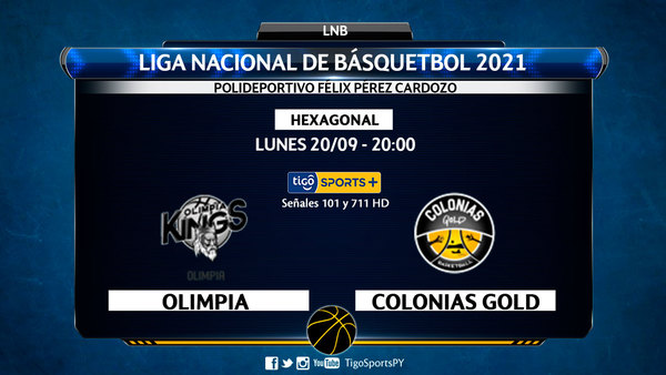 Olimpia Kings recibe a Colonias Gold por la segunda fecha del hexagonal