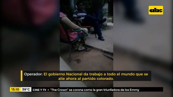 Filman amenaza y extorsión para votar por el Partido Colorado - ABC Noticias - ABC Color