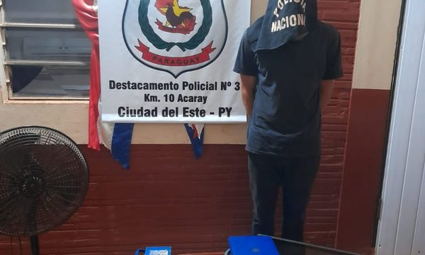 Detienen a joven y recuperan objetos hurtados