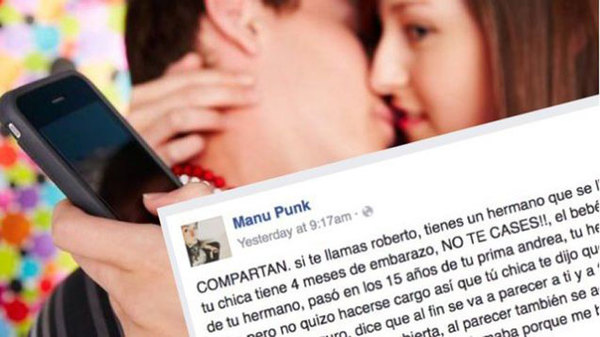 Viral: El grupo de Facebook que rastrea y expone infieles