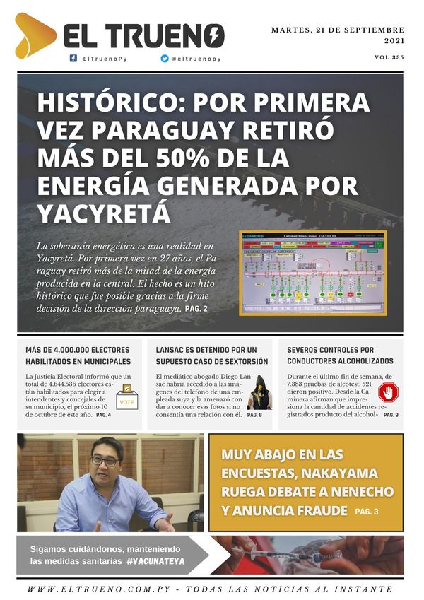 E-paper 21 de septiembre 2021 - El Trueno