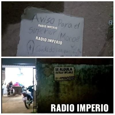 Solitario motociclista balea una vivienda y deja un mensaje amenazante